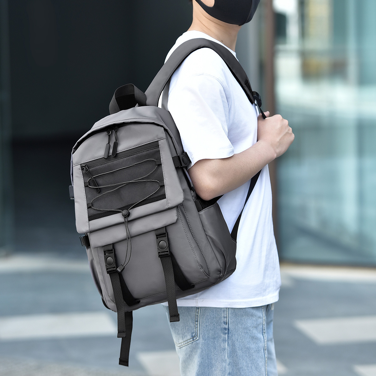 Mochila de viaje mochila de los hombres ligeros nueva mochila casual de negocios bolsa de ordenador de gran capacidad mochila estudiante universitario