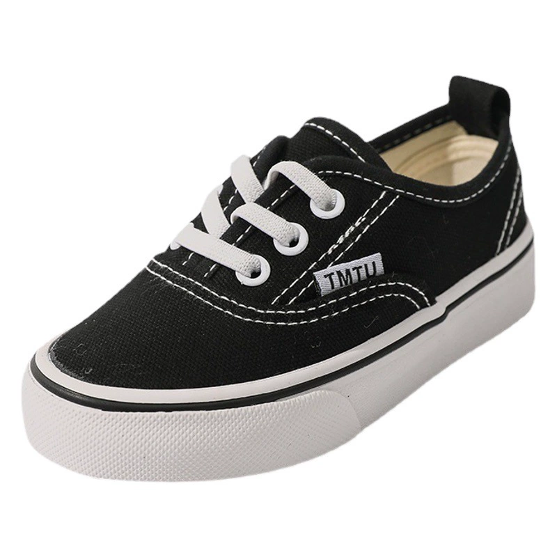 Детская парусиновая обувь, весенняя обувь без шнуровки в Корейском стиле для девочек, летние белые туфли для мальчиков