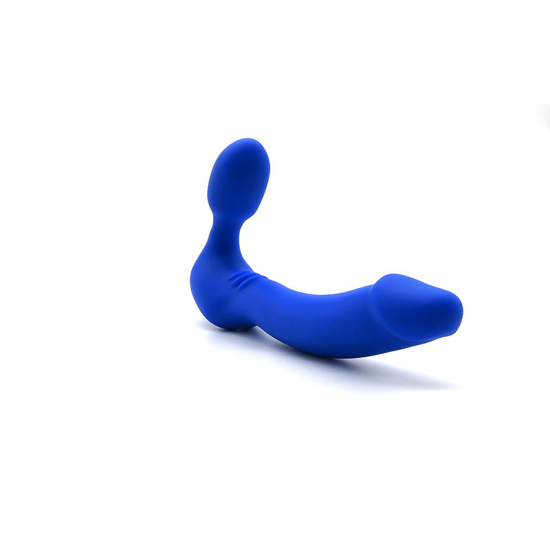 Double-Headed Vibrating Dildo, Silicone Dual-Ended Toy for Internal Stimulation, Purple — detail image 9