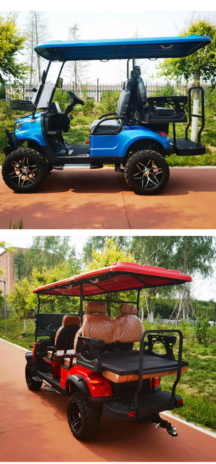 Golf Cart Off-Road Electric Four-Wheel Sightseeing Car Scenic Area Golf Course Airport Shuttle Electric Golf
