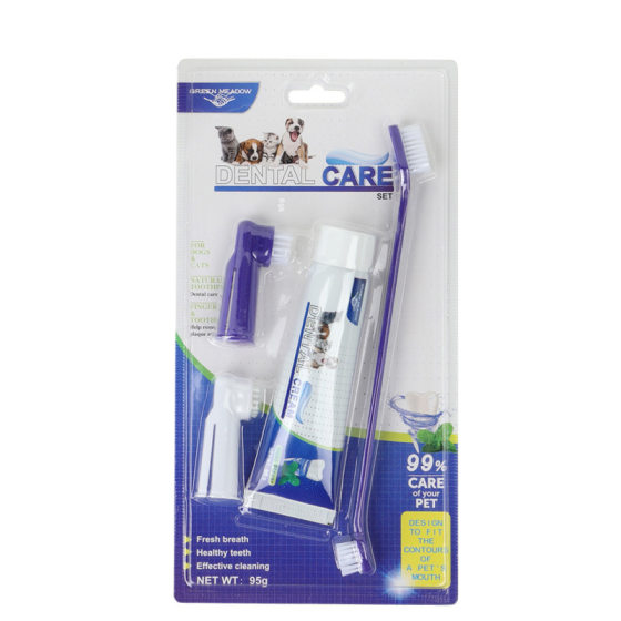 Pet toothpaste dog toothbrush cat toothbrush dog toothbrush dog cat finger set toothbrush dog toothpaste cat tooth cleaning suit