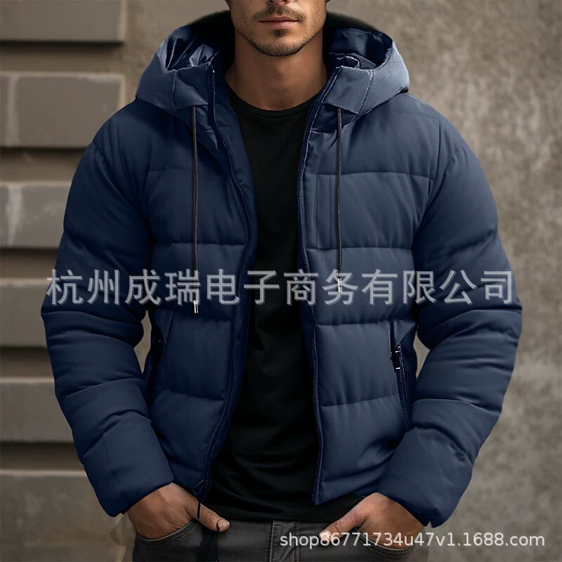 Самостоятельное производство и продажа мужских одноцветных капюшон с капюшоном