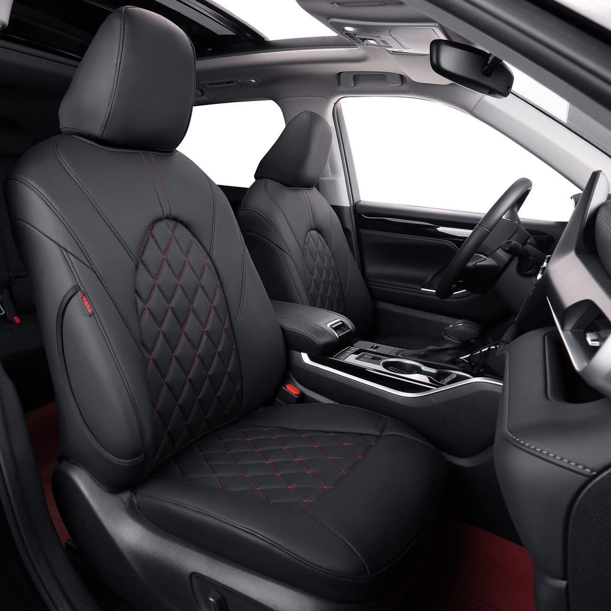Toyota Highlander Special Car Seat Covers, Full Leather, All-Season, Breathable, Wear-Resistant Seat Covers