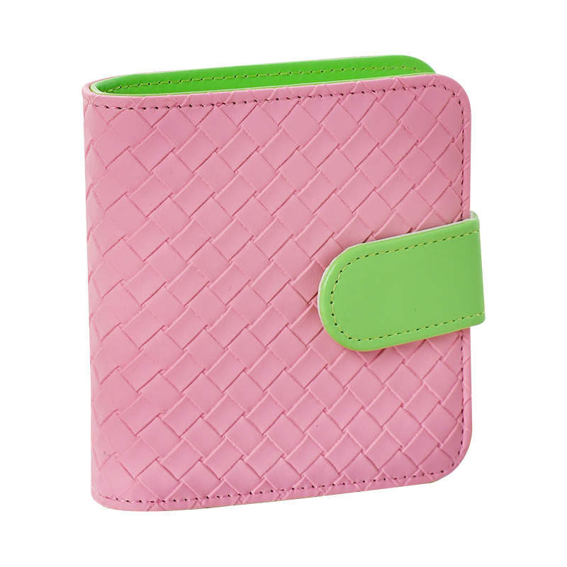 Libro de tarjetas de patrón de tejido oblicuo Libro de almacenamiento de tarjetas pequeñas de un palacio de 3 pulgadas Álbum de fotos familiar Polaroid de hojas sueltas de alto valor