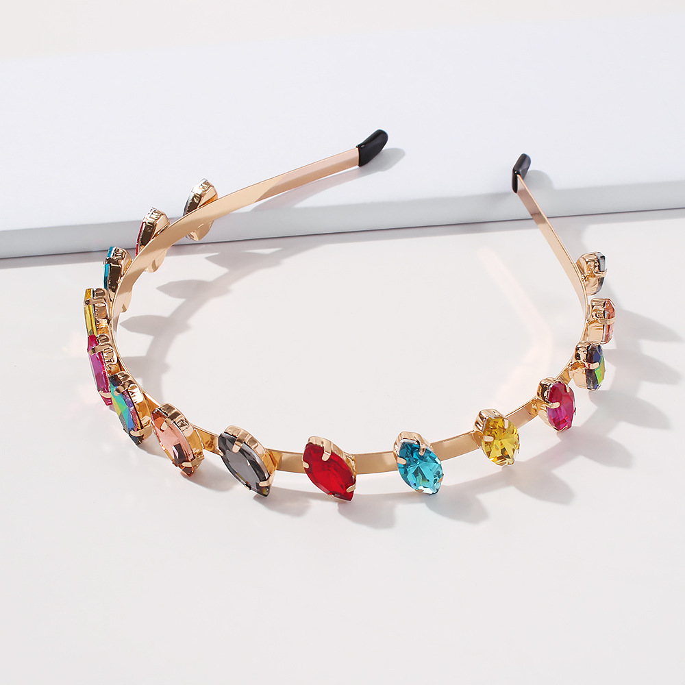 Fashion New  Diamond Color  Alloy  Headband display picture 4