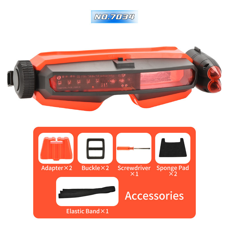 Ojos de batalla naranja