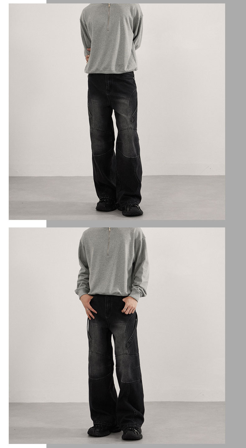 Robuste Herren Jeans Aus Denim Für Motorrad Und Arbeit Baumwolle_voghion.com