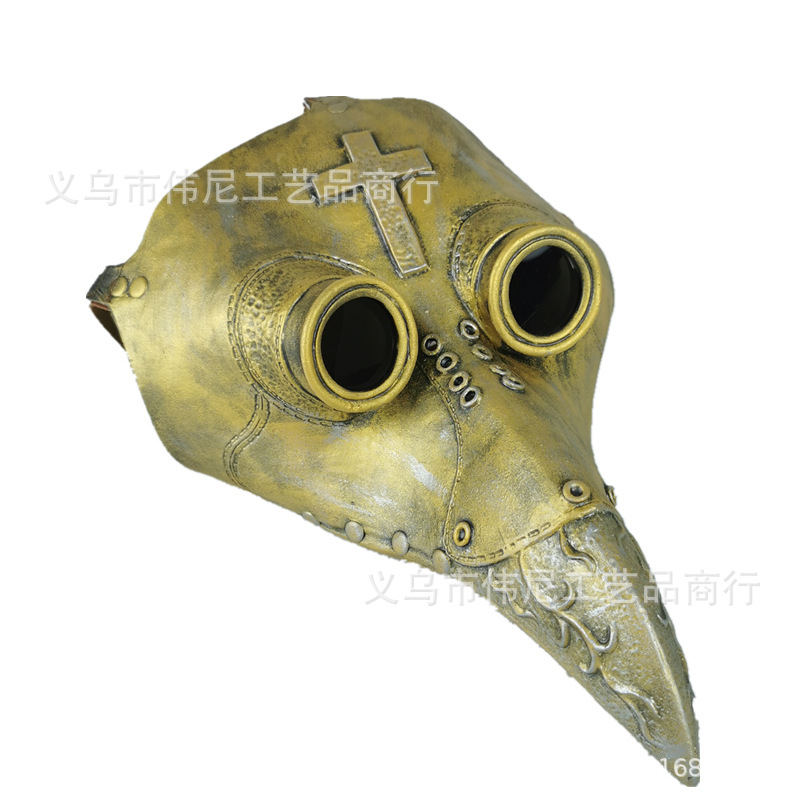 中世纪瘟疫医生鸟嘴面具万圣节鸟嘴面具新款朋克蒸汽鸟嘴面具现货-阿里巴巴