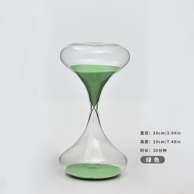 30 minutos reloj de arena de vidrio personalidad reloj de arena del hogar decoración de escritorio fábrica al por mayor image 6