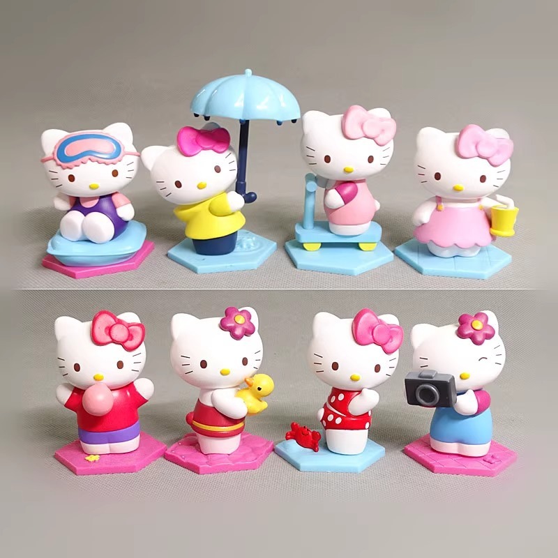 Douyin Xiaohongshuの人気モデル、スピリチュアルなハローキティハローキティブラインドボックス樹脂ドロップシッピング|undefined