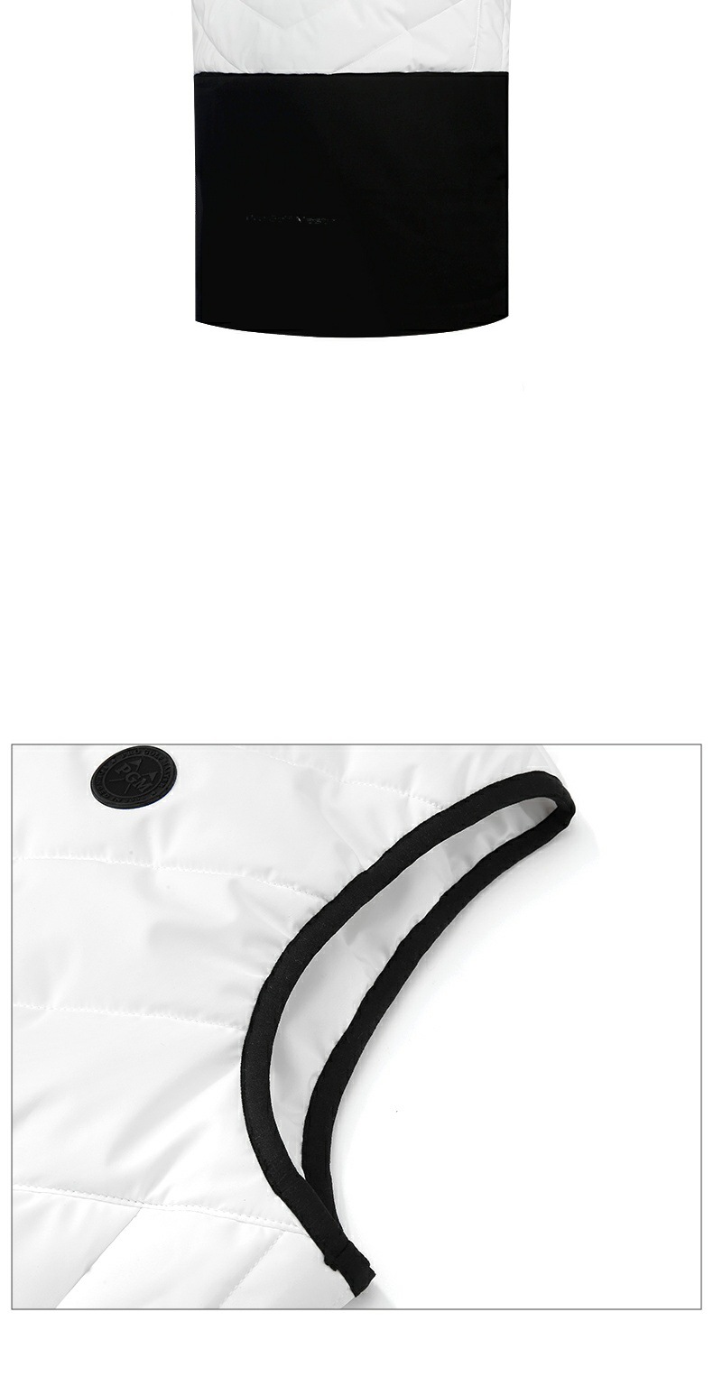 Áo ghi lê golf PGM nam chần bông giữ ấm mùa thu đông — YF519-Áo khoác bông đen [chần bông], YF519-Áo khoác cotton xám [chần bông], YF517-Áo khoác màu đỏ [90% lông vịt trắng], YF517-Áo khoác đen [90% lông vịt trắng] chi tiết 13