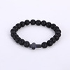 Retro round beads, fashionable trend bracelet, jewelry natural stone, accessory, European style, wholesale