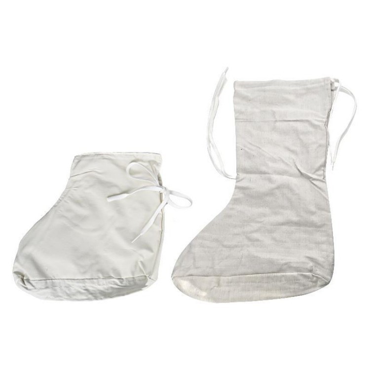 批发雨靴吸汗专用棉布双层袜子煤矿冷库高中低筒保暖劳动布劳保袜