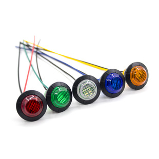 Cross-border foreign trade 12V24V waterproof width indicator LED truck side light 3/4 inch truck signal light manufacturers wholesale