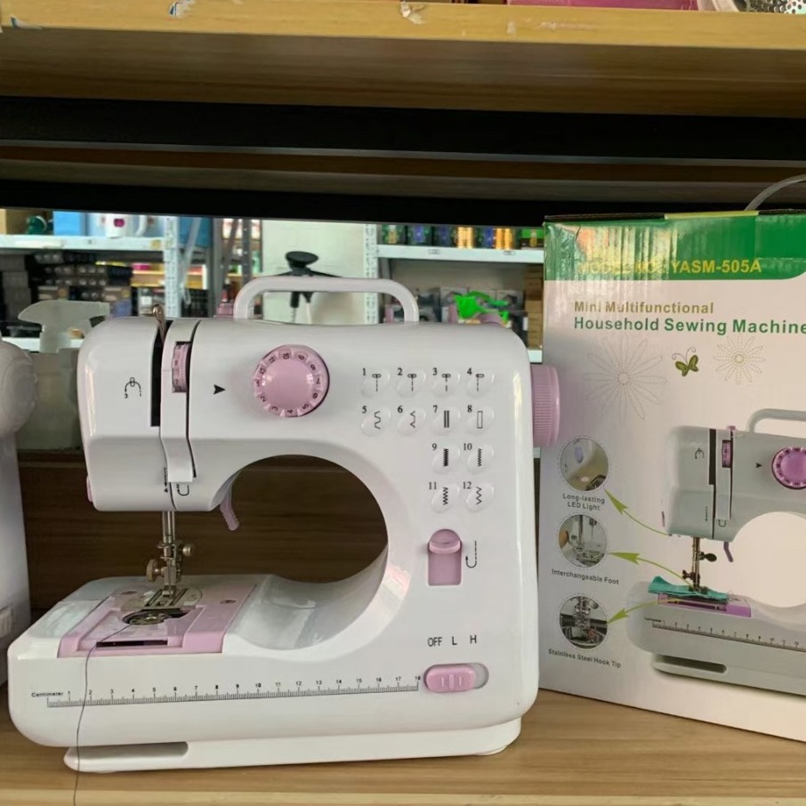 缝纫机电动自动绕线双速便于收纳外观精美操作简易迷你可爱DIY