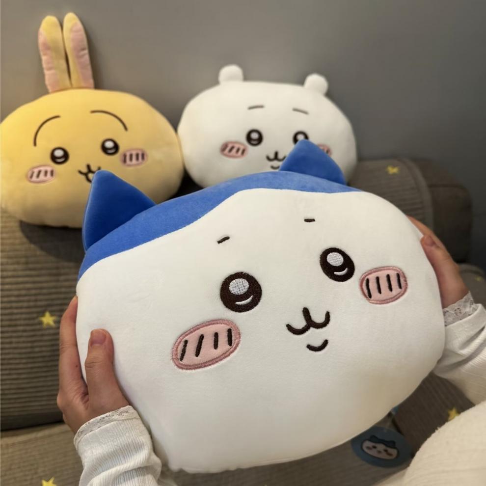 Cartoon Cute Ji Yi Plush Car Headrest Neck Pillow Seat Cushion Lumbar Support Car Interior Decoration