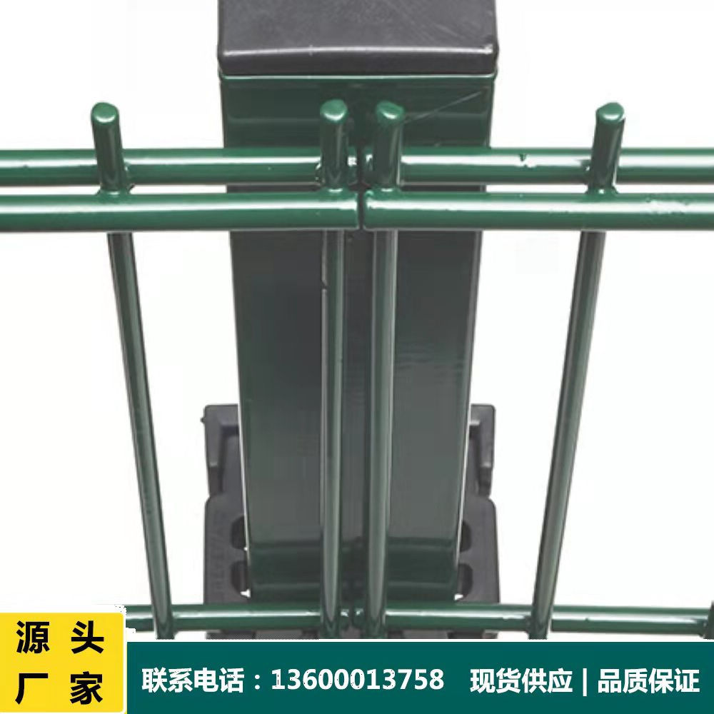 双横丝学校小区院墙防护栅栏双夹丝护栏厂家供应 公园园林护栏网