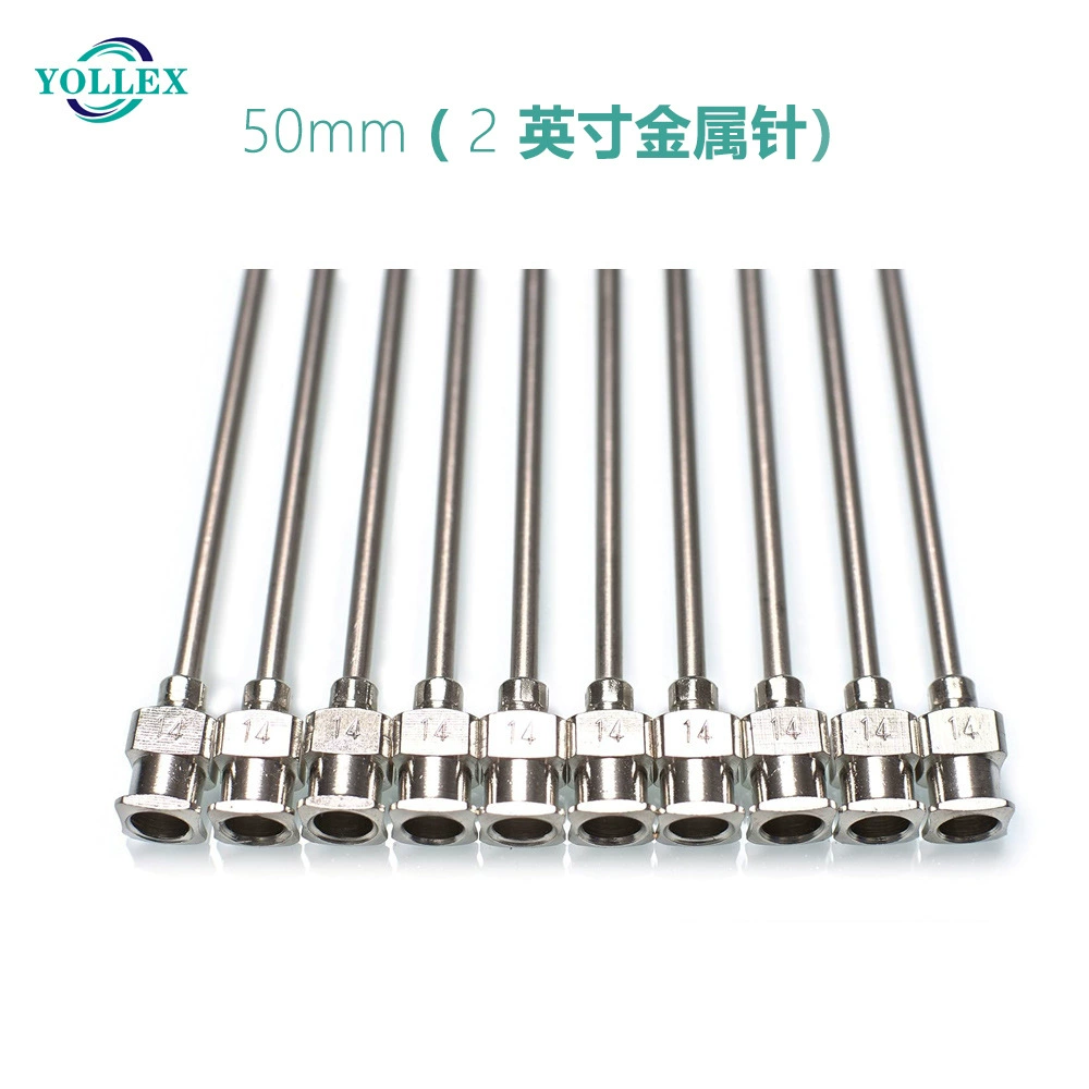 Металлическая игла из нержавеющей стали 50 мм удлинительная полая игла прецизионная игла 2 дюйма тупая игла