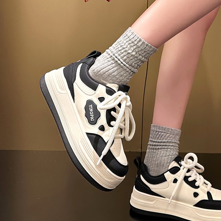 Damen Sneaker Mit Dicker Sohle Für Frühling Und Herbst_voghion.com