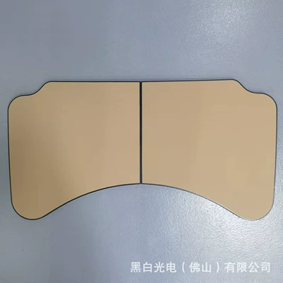 Foldable Car-Mounted Small Table for Passenger Seat, Convenient Computer Desk for Car, Car Dining Table Supplies, Cross-Border Wholesale (Car table board) - amber-brown-black-edge-small-table