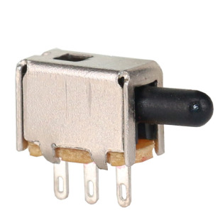 Ps Key Switch Side Round Head Plug-In Straight Key Self-Locking Switch Round Head Button Silent Switch Three-Pin Straight Plug