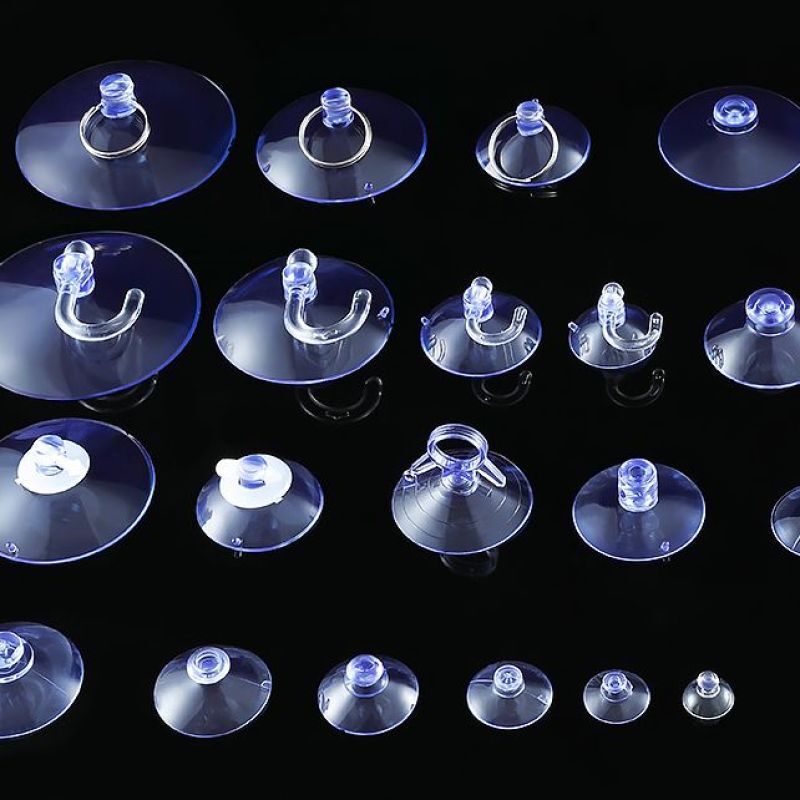 Suction cup holder transparent glass small suction cup tile wall hanging strong hook car home daily suit