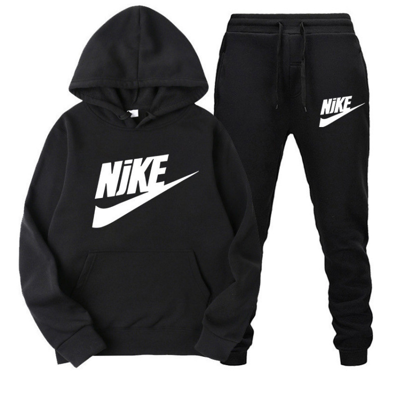 New hooded sweatshirt men's tracksuit set, trendy casual printed streetwear sweatshirt two-piece fashion sportswear set New hooded sweatshirt men's tracksuit set, trendy casual printed streetwear sweatshirt two-piece fashion sportswear set
