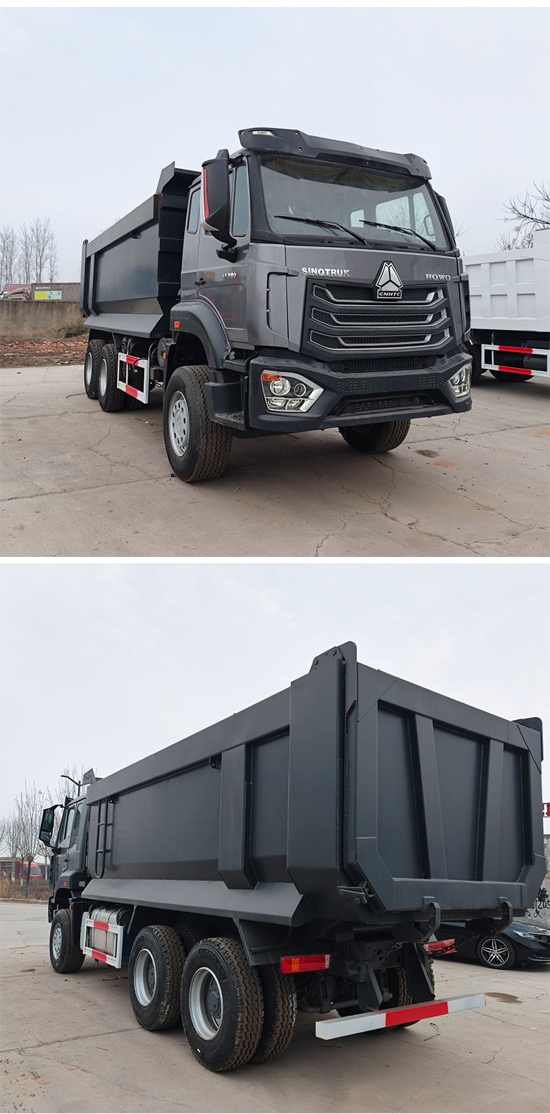 Export Heavy Duty Howo 6X4 Dump Truck, Mining Dump Truck, Howo 10-Wheel Dump Truck for Construction, Available for Test Drive