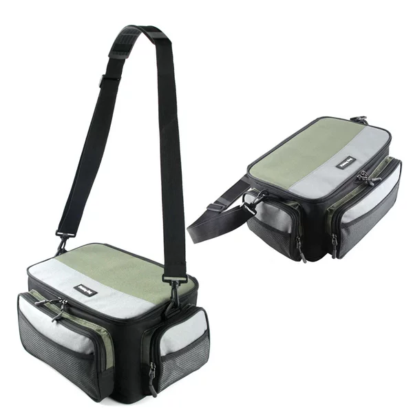 in stock Contrast Color Square Luya Bag Fishing Tackery Bag Fishing Wheel Accessories Bag Cross Border EF81