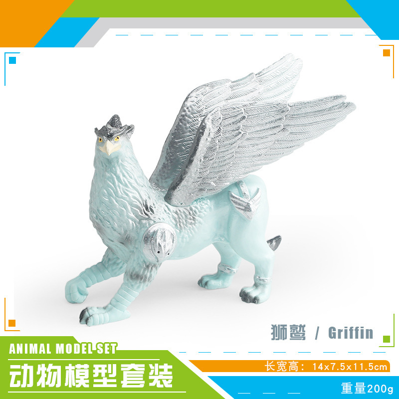Simulación transfronteriza mitología occidental modelo de bestia marino hombre de nieve de hielo espada diente tigre monstruo hombre lobo decoración juguetes