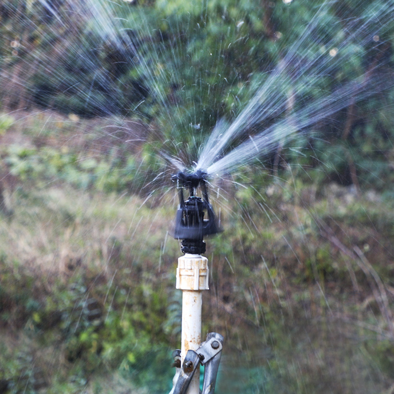 4 puntos de rociador rotativo externo sistema de riego de jardín rociador de jardín para reducir el polvo y enfriar la jardinería de césped sin impuestos