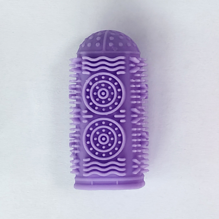 Cepillo de dientes para dedos de perro de 360 ° Cepillo de dientes de silicona Cepillo de dientes para gatos Cuidado de limpieza bucal para mascotas Cepillo de dientes para dedos