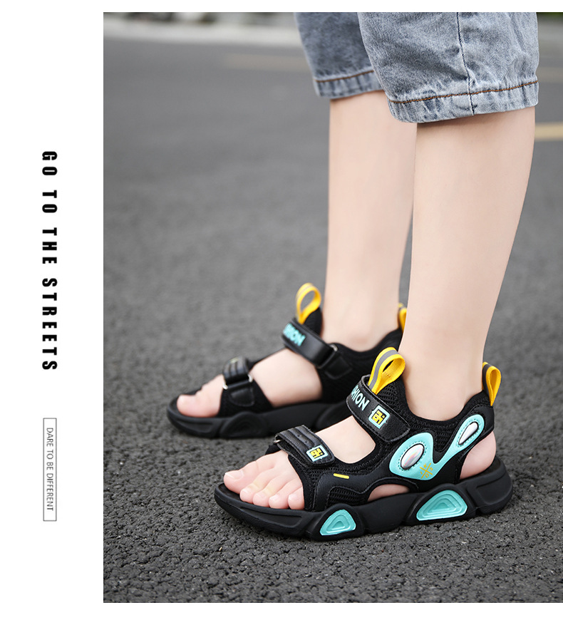 2021 Summer Ins New Children's Sports Sandals Beach Lightweight Trendy Colorful Outdoor Wading Baby Shoes display picture 6