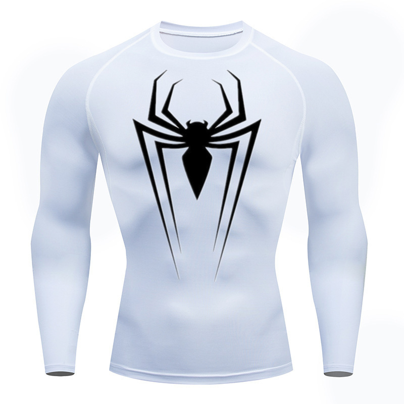 2099 Spider-Man Series Sports Quick-Drying High-Elastic T-Shirt Men's Long Short Sleeve Gym Training Shirt