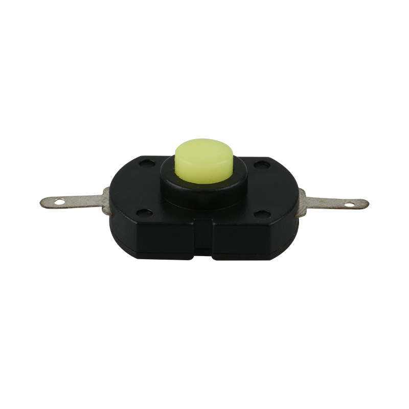 厂家供应ON-OFF自锁/无锁1A250V手电筒小电子旋钮按钮开关