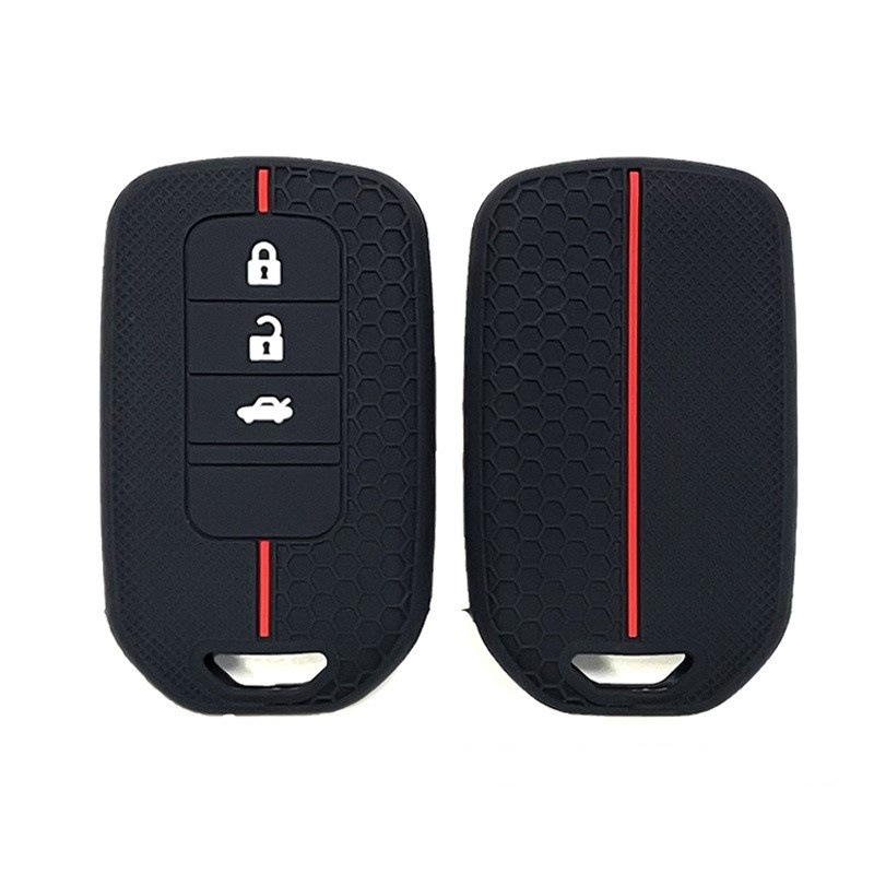 Suitable for Civic Silicone Key Cover, Old Model Accord, Inspire, Odyssey, Lingpai, Ailu, Crown, Honeycomb Pattern