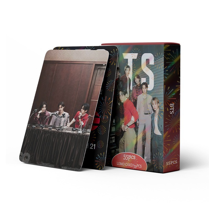 Cadena total, una gran cantidad de stock, 55 hojas de tinta BT SK IVE ATEEZ KPOP, estrellas coreanas alrededor de LOMO