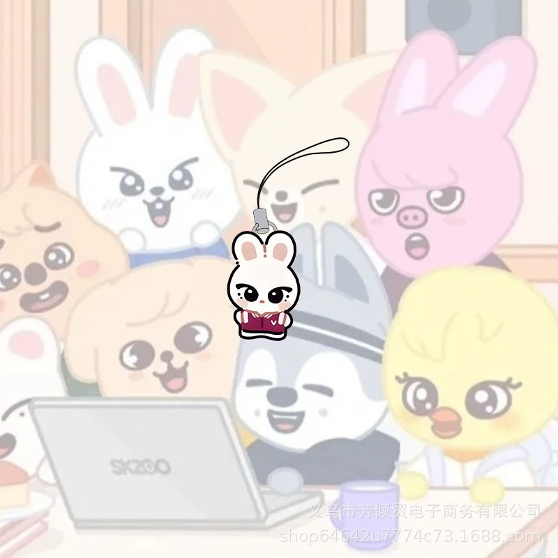 StrayKids подвеска SKZOO периферийная цепочка для мобильного телефона попап-кукла Li Longfu Fang Can волчонок мультяшный телефонный трос