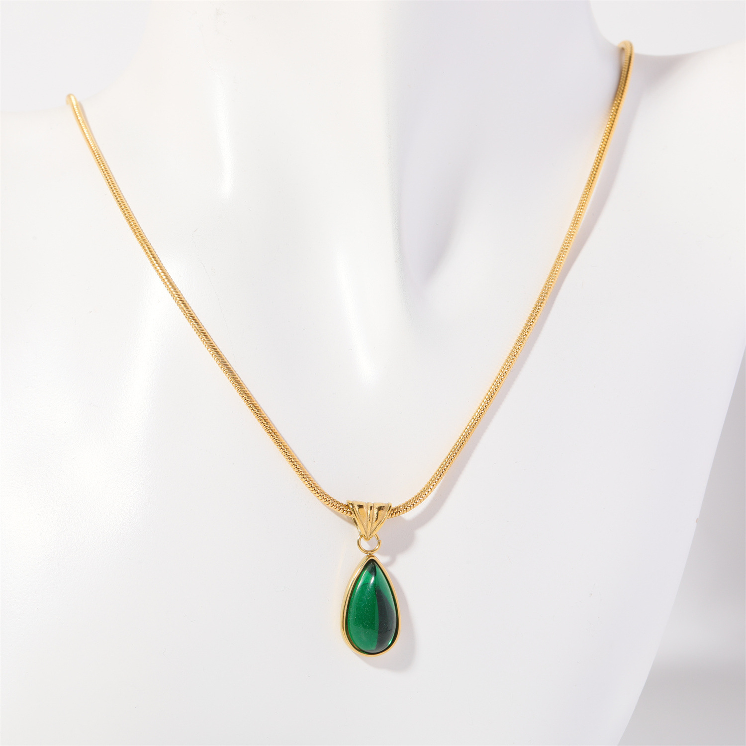Collar de Piedra de Nacimiento de Diciembre, Colgante Gota de Agua image 9