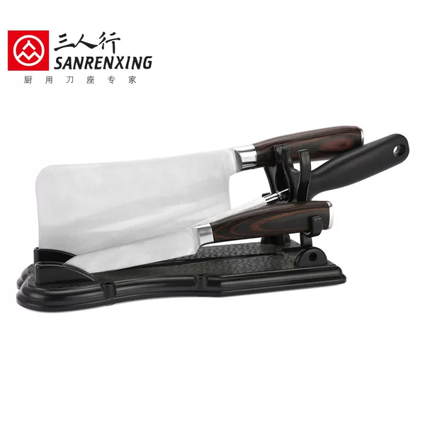 Guangdong Manufacturer Spot Wholesale Multifunctional Kitchen Plastic Knife Holder Kitchen Knife Set Display Knife Holder Folding Storage Rack