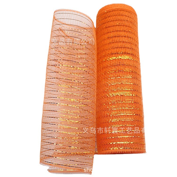 Suministro directo de fábrica Glitter seda Navidad Halloween Pascua y otros festivales celebración gasa decorativa en stock al por mayor