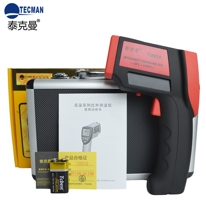 泰克曼TM910 TD1100红外测温仪-50-1100℃ 便携式测温