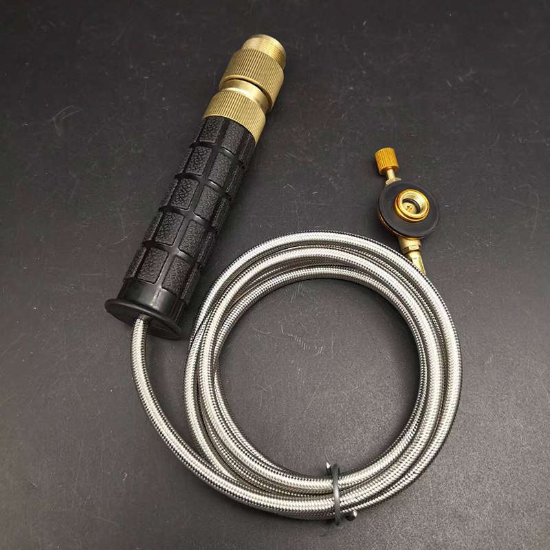 Manpu fuego pulverización pistola de soldadura tipo tarjeta de tanque de gas plano adaptador de conversión de gas licuado refrigerador tubo de aluminio aire acondicionado tubo de cobre soldadura