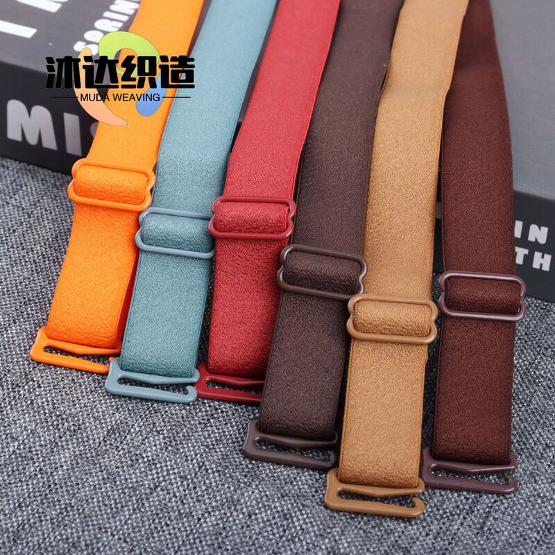 Color in stock 1.8CM metal buckle double 9 non-slip adjustment shoulder strap elastic car headrest accessories large manufacturers