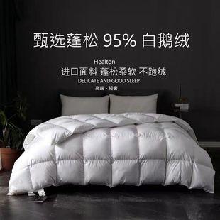 Down quilt white goose down quilt five hotel winter quilt core winter thick warm spring and autumn quilt