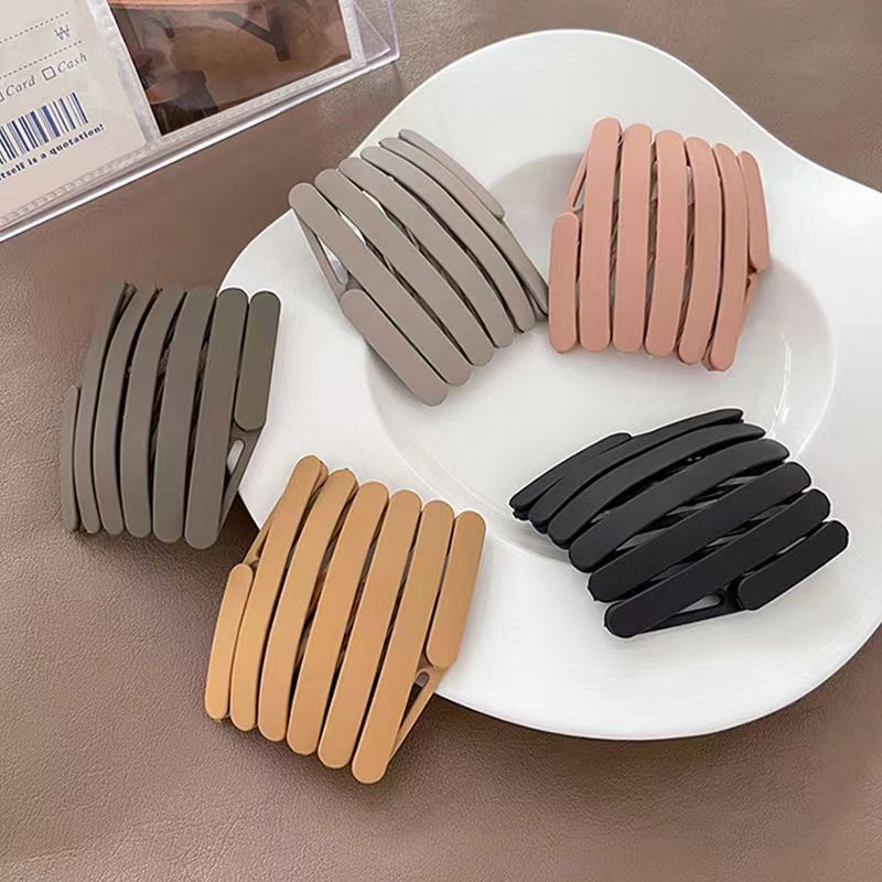 Diadema retráctil nuevo portátil plegable banda para el cabello de verano grutas de cabello roto acabado artefacto diadema femenina