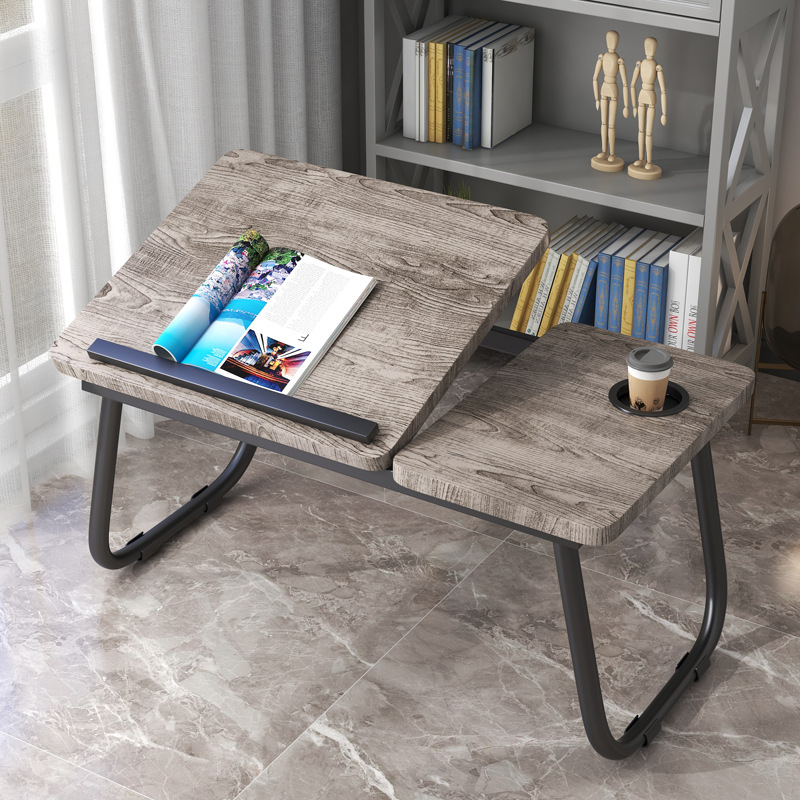 床上可升降笔记本电脑桌可折叠懒人书桌儿童学生宿舍卧室学习桌|ru