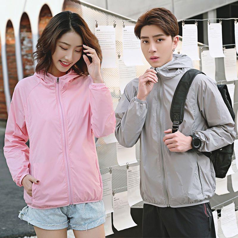 Nueva ropa de protección solar para mujer, manga larga corta, ropa de protección solar para parejas de primavera y verano, ropa de protección solar para hombres