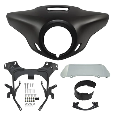 Suitable for Honda CM1100 Motorcycle front windshield - matt-black-headlight-shade-smoke-gray-windshield