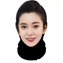 ⚘美女头套面具江疏影刘亦菲杨幂迪丽热巴杨颖全脸头像人脸面